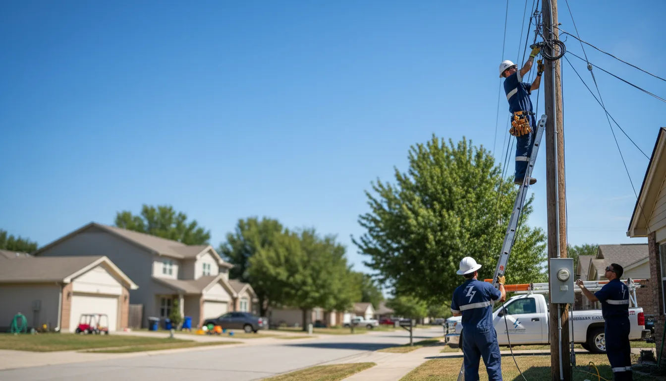 Residential electrician providing installation services in Luna Pier, MI